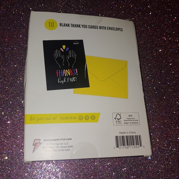 $4 Paper Riot Co. 10ct Thanks High Five - Picture 6 of 6